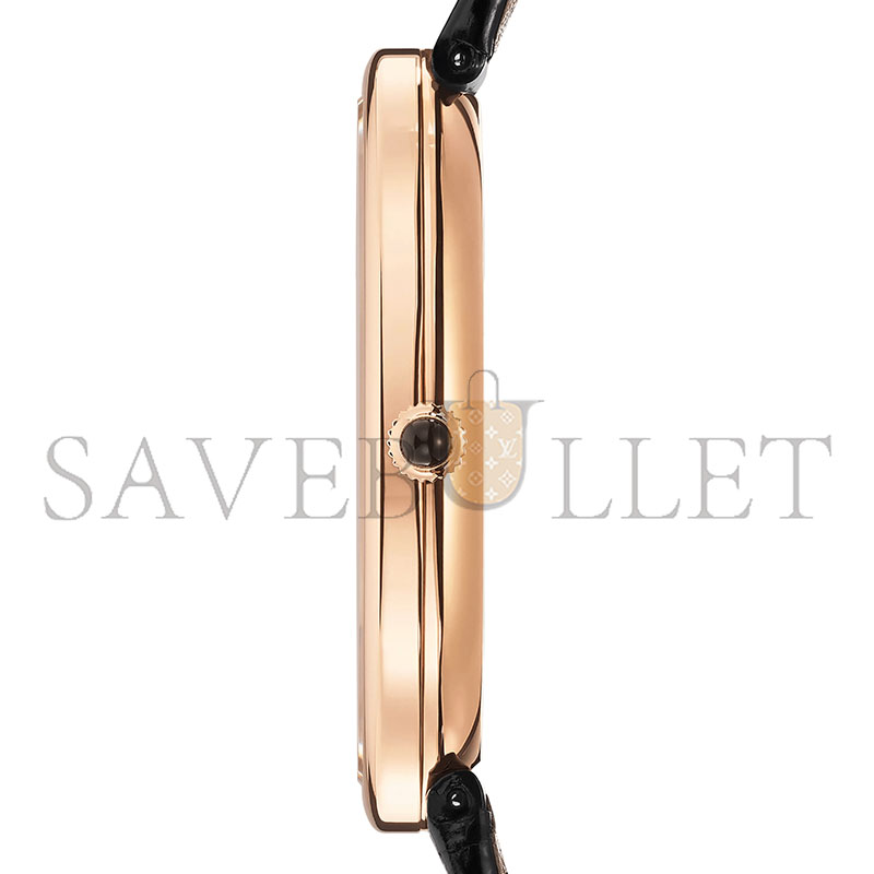pat*k phi1i*pe G01den ellipse black dial rose gold watch ref. 5738r-001